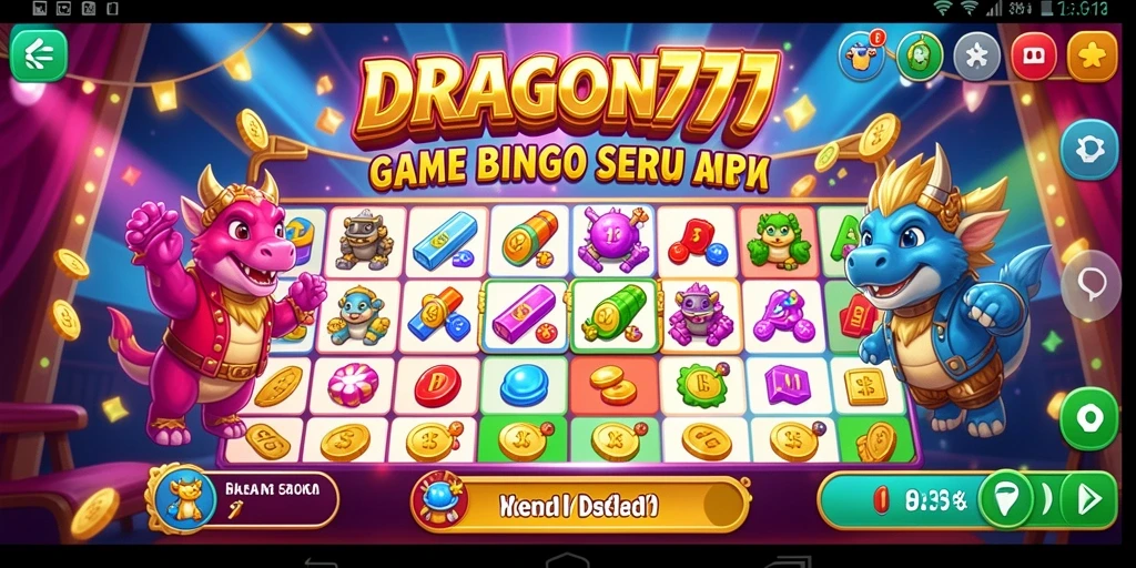 Screenshot DRAGON777 menampilkan gameplay Bingo yang penuh aksi.
