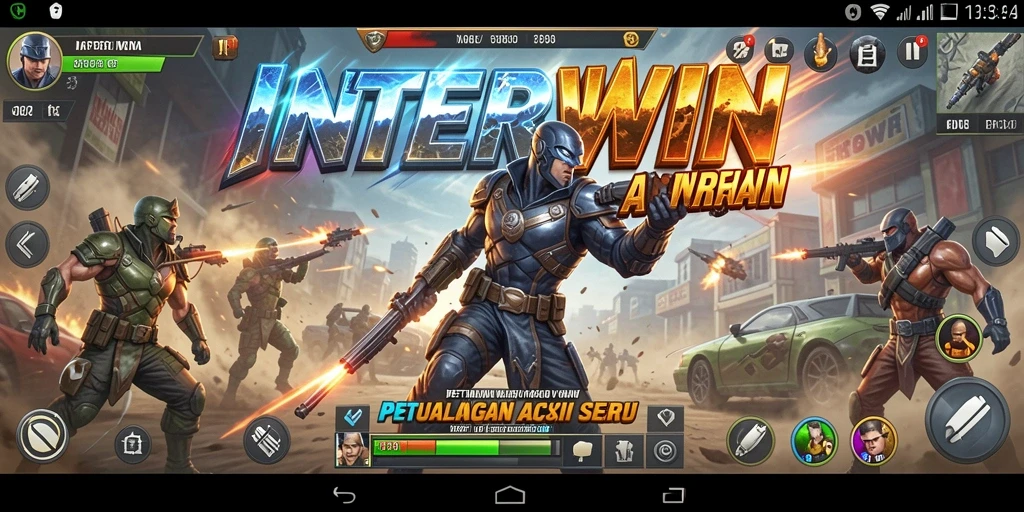 Tampilan aksi seru dalam INTERWIN dengan pertarungan mendebarkan.