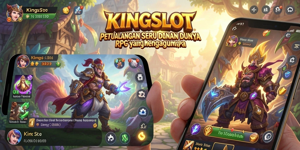 Tampilan gameplay RPG yang intens dan menantang di KINGSLOT.