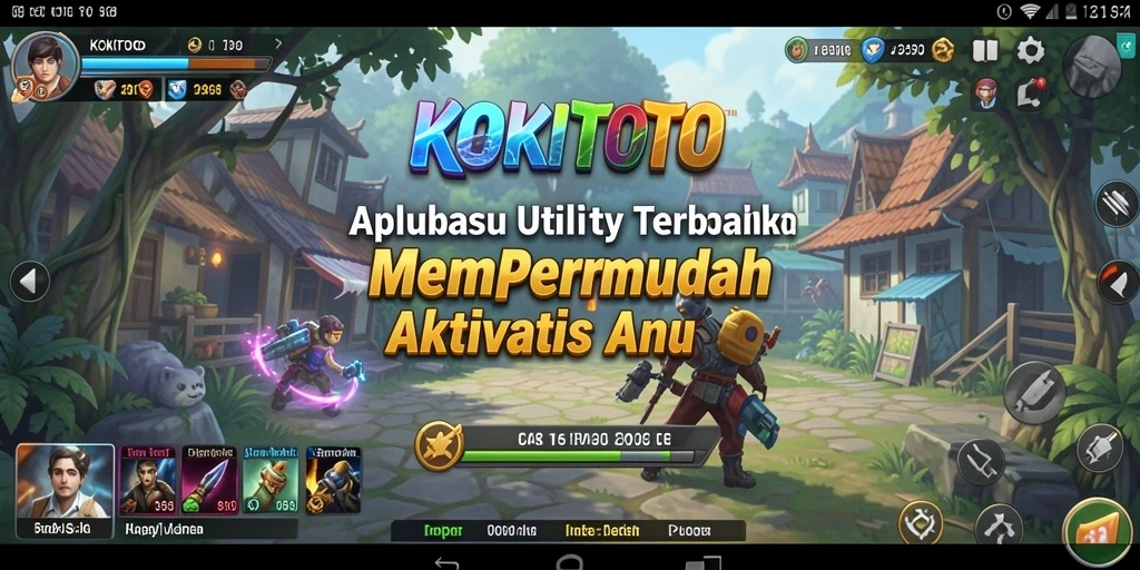Tampilan utama KOKITOTO dengan antarmuka pengguna yang ramah.