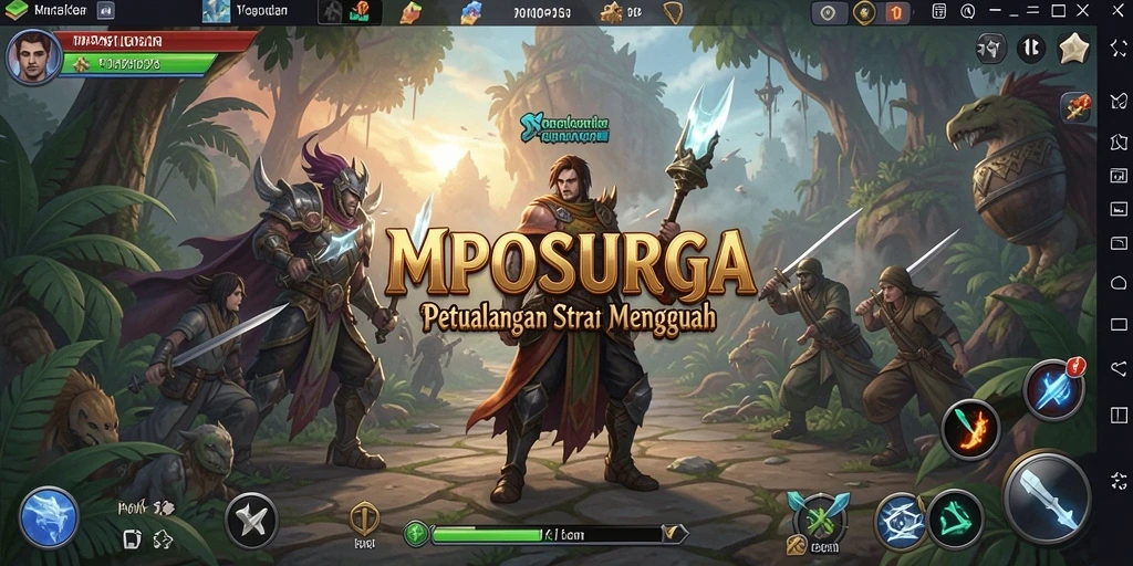 Tampilan menarik dari gameplay MPOSURGA dengan aksi strategi mendebarkan.