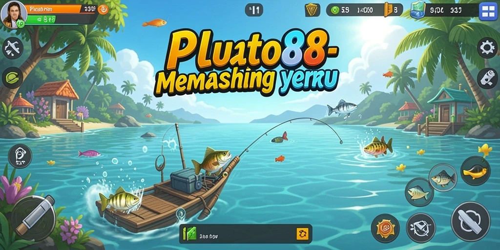 Screenshot gameplay <strong>PLUTO88</strong> yang menunjukkan aksi memancing yang seru.