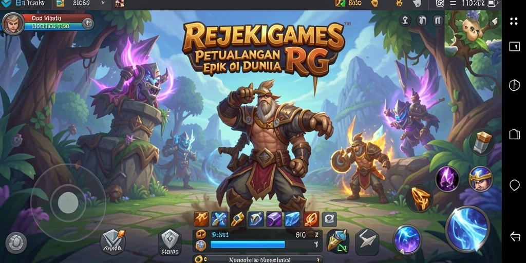 Tampilan gameplay menarik dari REJEKIGAMES dalam aksi RPG.