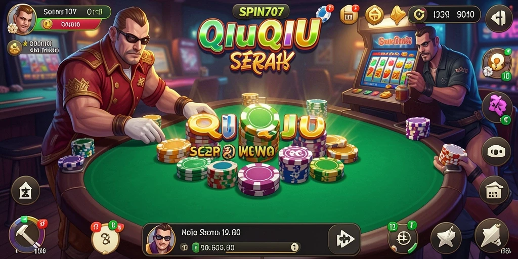 Tampilan gameplay QiuQiu yang seru di SPIN707.