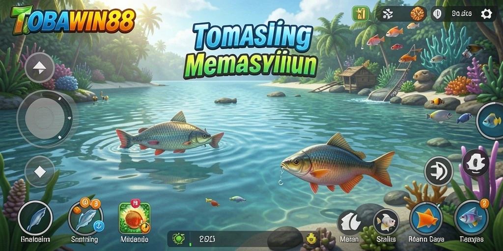 Tangkapan ikan besar dalam gameplay TOBAWIN88 yang memikat.