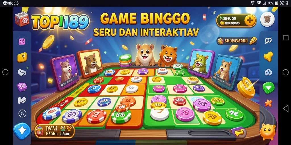 Screenshot gameplay TOPI189 menampilkan suasana permainan Bingo yang seru.