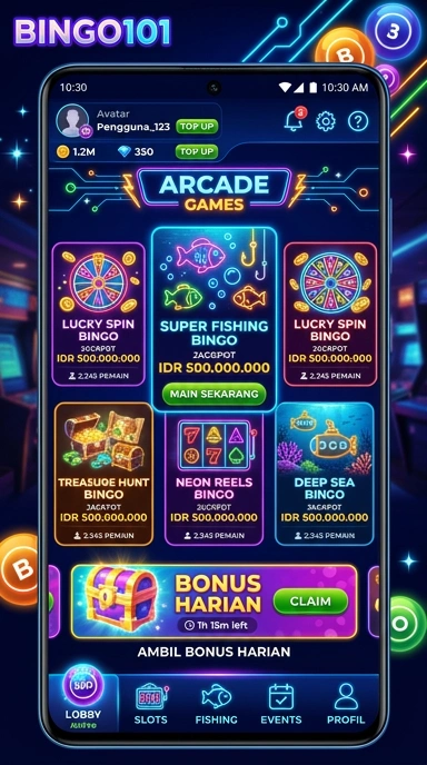 Screenshot proses unduh di aplikasi bingo101.